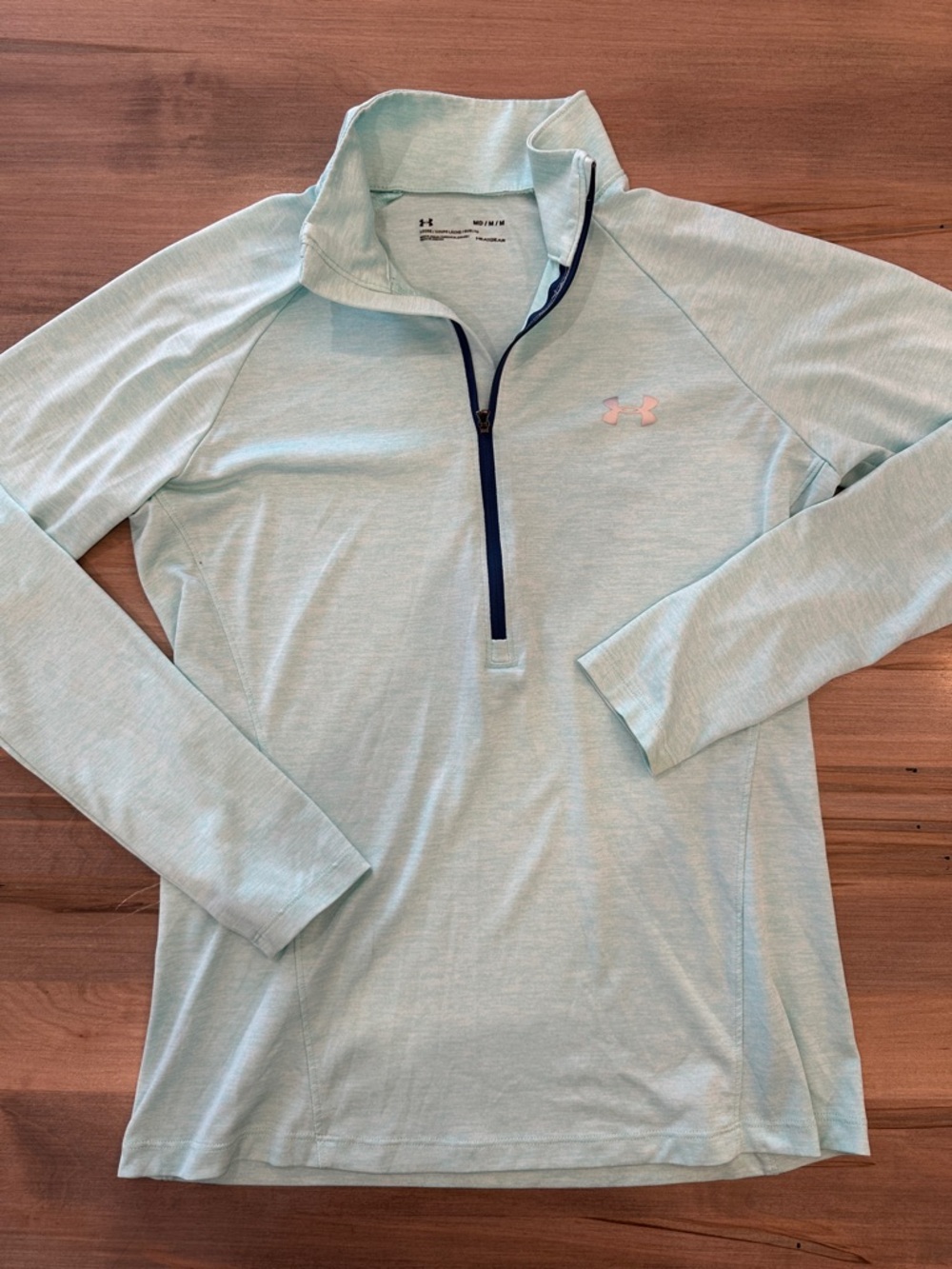 Under Armour Mint Green Quarter-Zip Performance Shirt